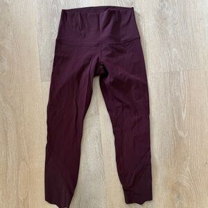 lululemon athletica Burgundy Leggings